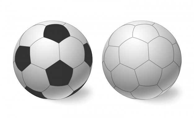 Vector balón de fútbol. icono de pelota de fútbol.