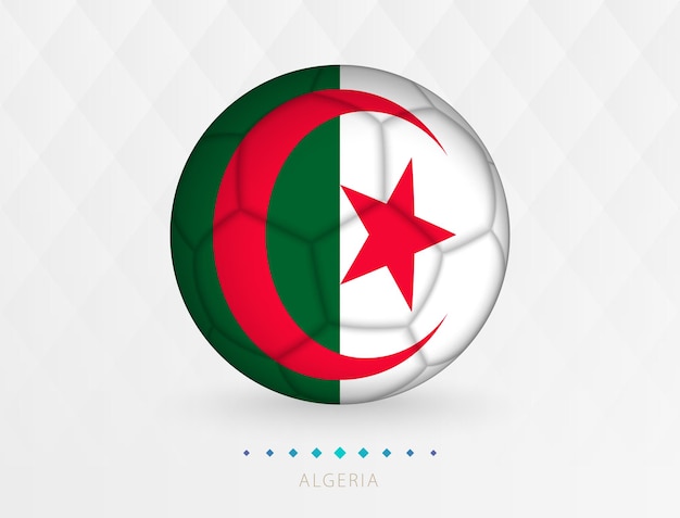 Balón de fútbol con patrón de bandera de argelia balón de fútbol con bandera del equipo nacional de argelia