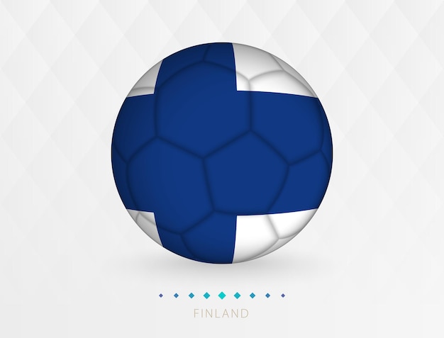 Balón de fútbol con patrón de bandera de finlandia balón de fútbol con bandera del equipo nacional de finlandia