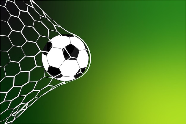 Balón de fútbol en la red de portería.Copa Mundial de la FIFA 2022