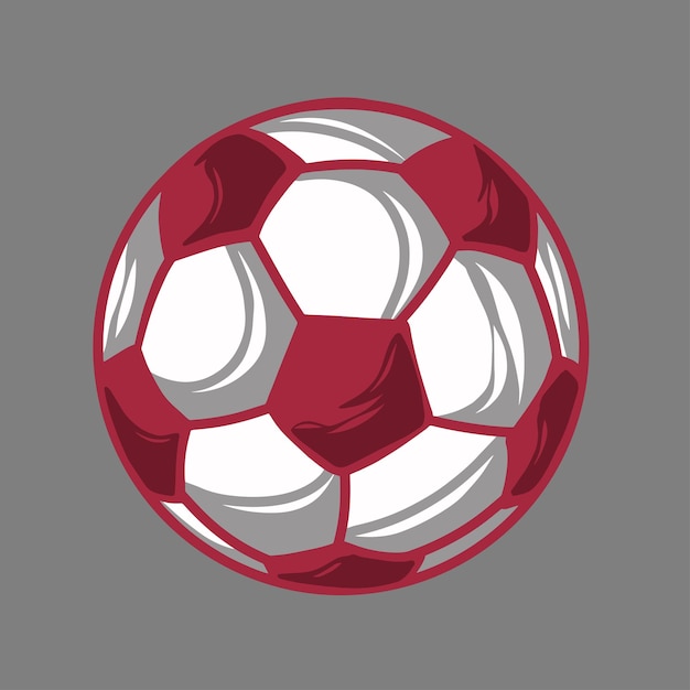 Balón de fútbol vector blanco negro