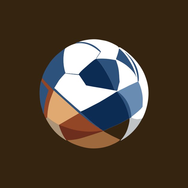 Vector un balón de fútbol