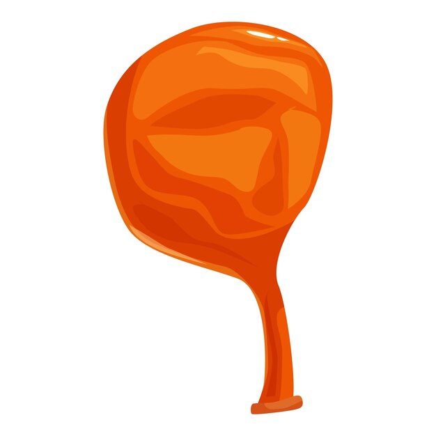 Balón naranja inflado con helio para decoración de fiestas
