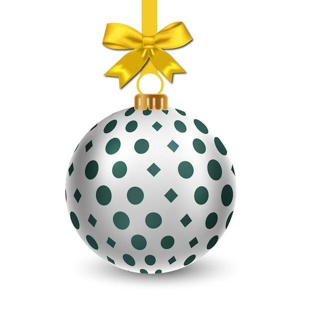Balón de Navidad brillante y brillante artículo exclusivo y trabajo altamente renderizado