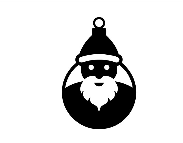 El balón de Navidad de Santa Claus Vector