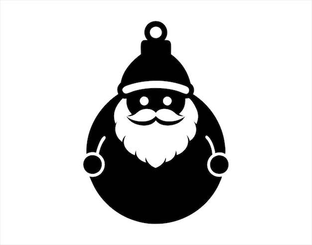 El balón de Navidad de Santa Claus Vector