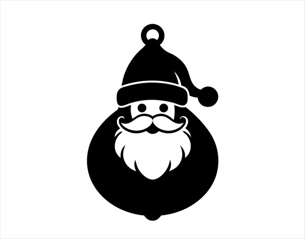 El balón de Navidad de Santa Claus Vector