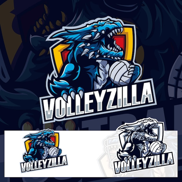 Balón de voleibol godzila sport logo