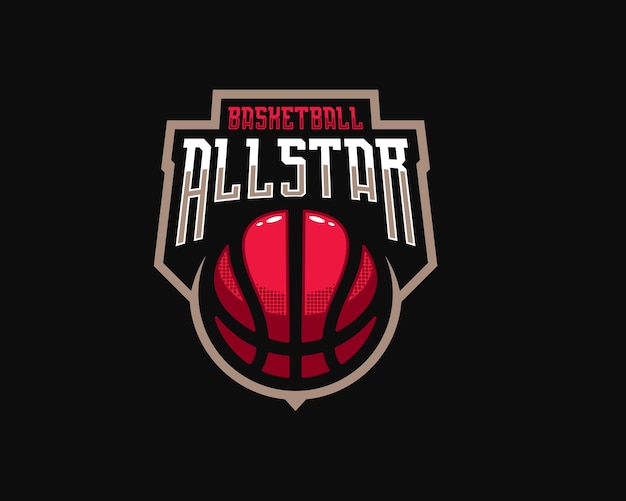 Baloncesto allstar deportes logotipo