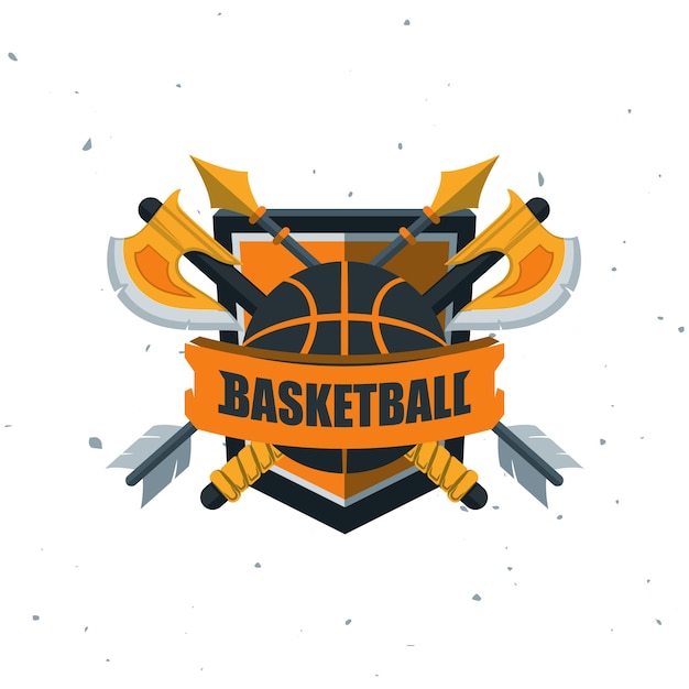 Vector baloncesto deporte logotipo