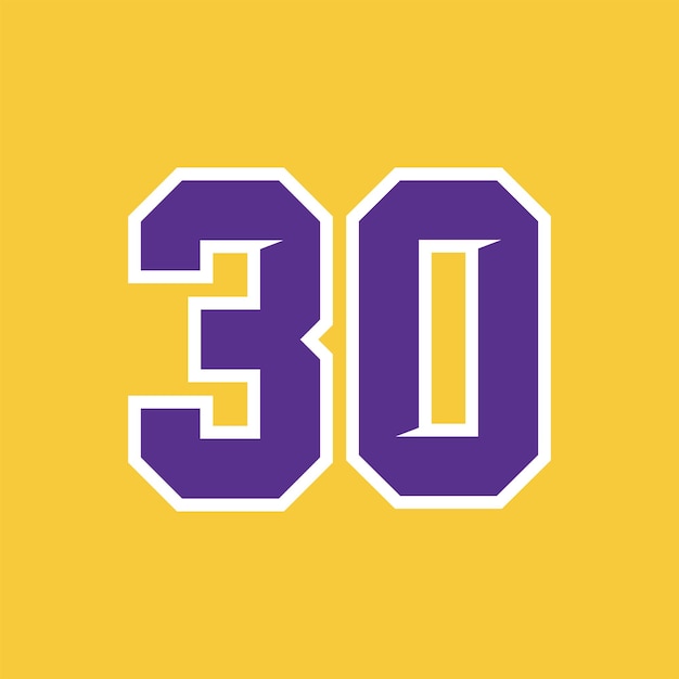 Baloncesto Deporte Número Vector Plantilla 01