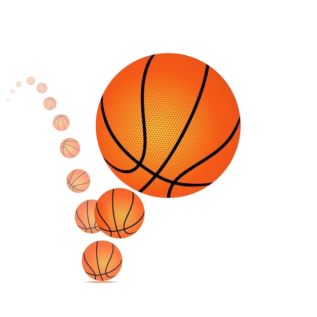 Baloncesto rebotando