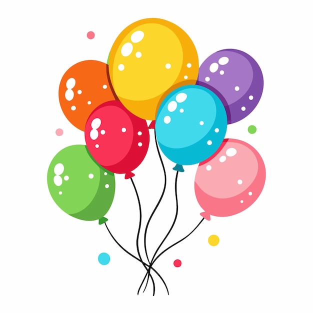 Balones vectoriales de fondo blanco 3