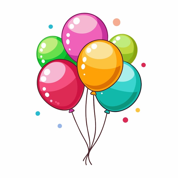 Balones vectoriales de fondo blanco 5
