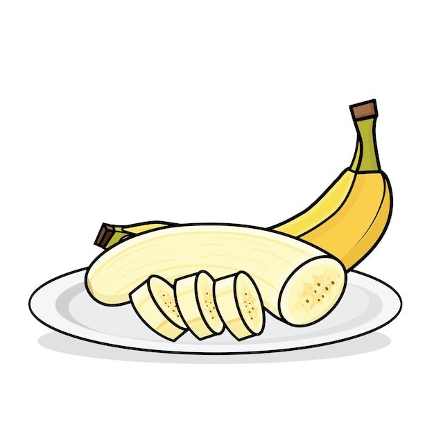 banana banana vector apilado banana banana dibujos animados