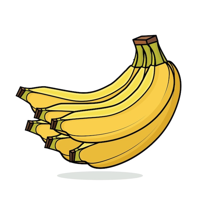 banana banana vector apilado banana banana dibujos animados