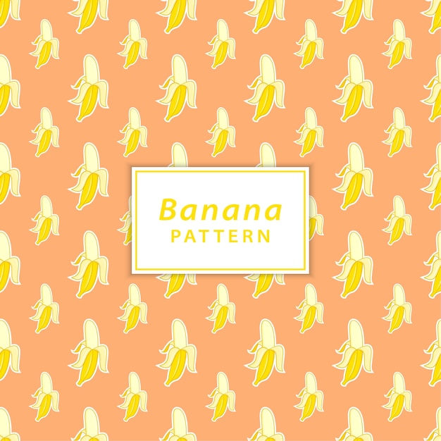 Banana patrón sin fisuras