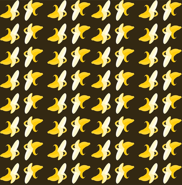 Vector banana pattern vector seamless background