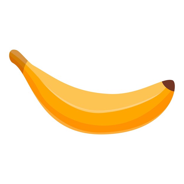 Banano amarillo maduro aislado horizontalmente