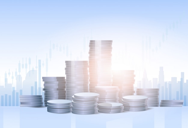 Banca Negocios Banner Finanzas Ahorros Silueta Ciudad Fondo