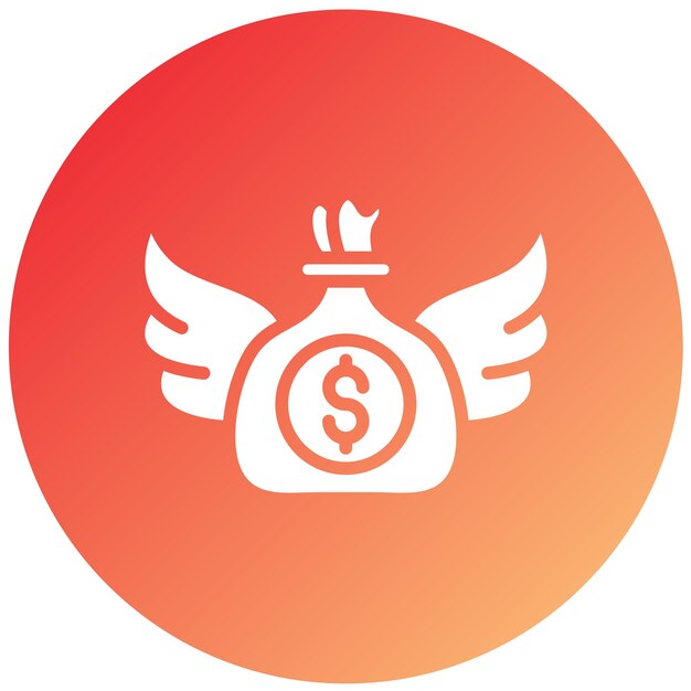 Banco de diseño vectorial con estilo de icono de alas