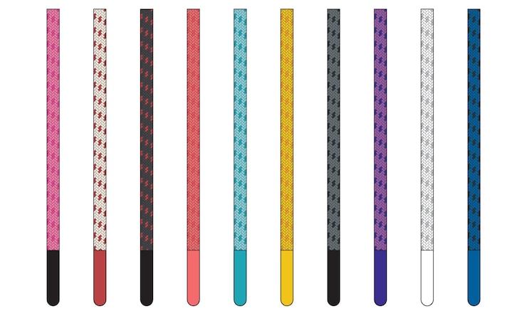 Vector banda jacquard multicolor ilustración vectorial aislada sobre fondo blanco