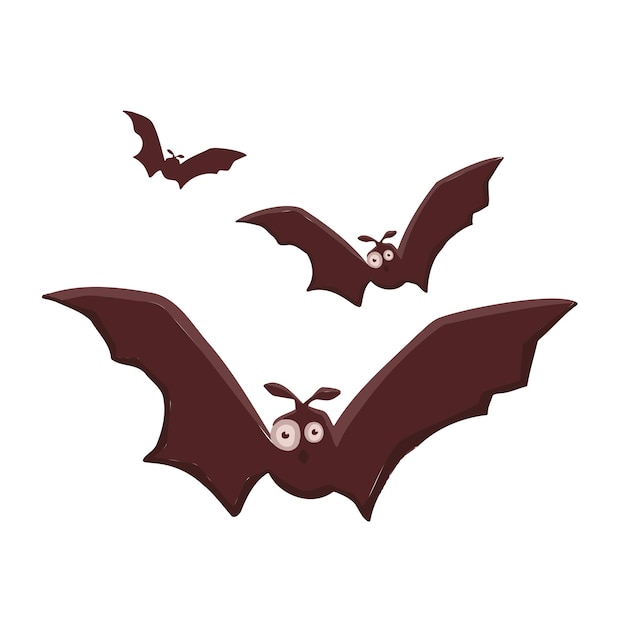 Bandada de murciélagos para halloween y película de terror.