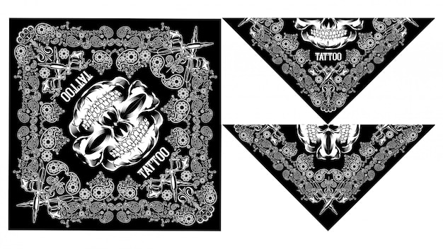 Bandana calavera diseños