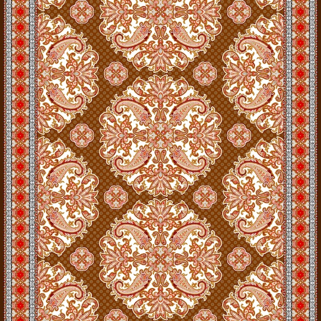 Bandana paisley sin costuras patrón de diseño cortinas de colcha de tela fkor