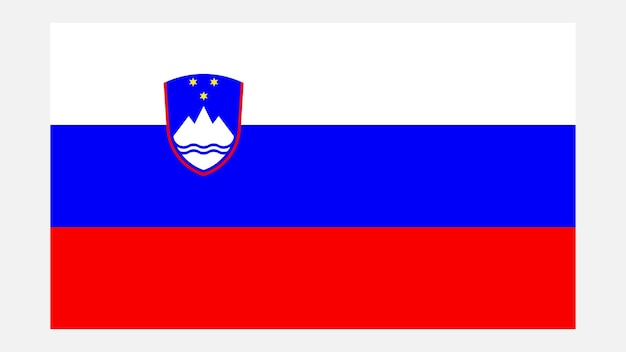 Vector bandeira de eslovenia con el color original