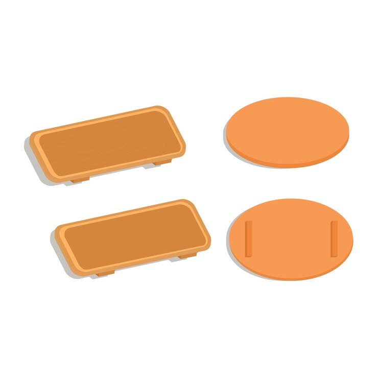 Vector bandeja de madera para servir en tu mesa de comedor