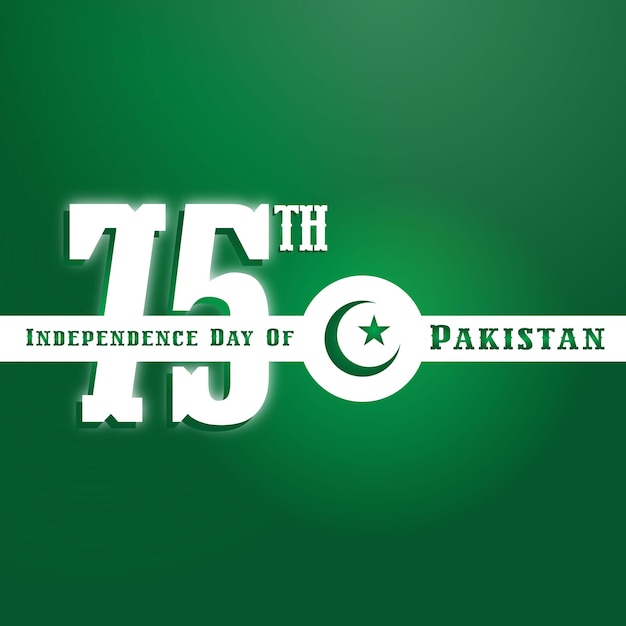 Bandera del 14 de agosto del día de la independencia de pakistán