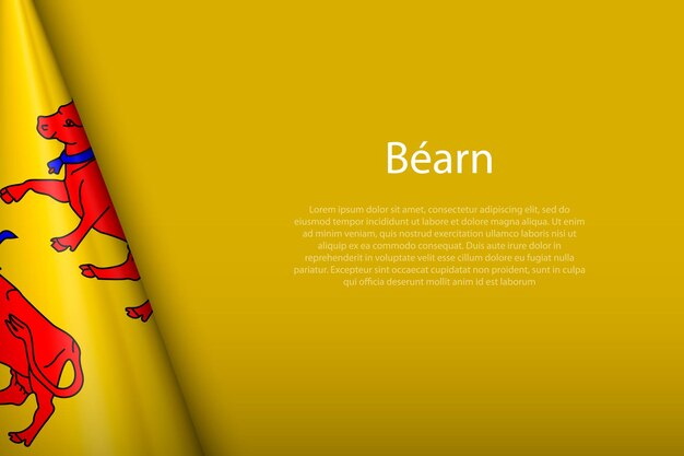 Bandera 3d Bearn, provincia histórica de Francia