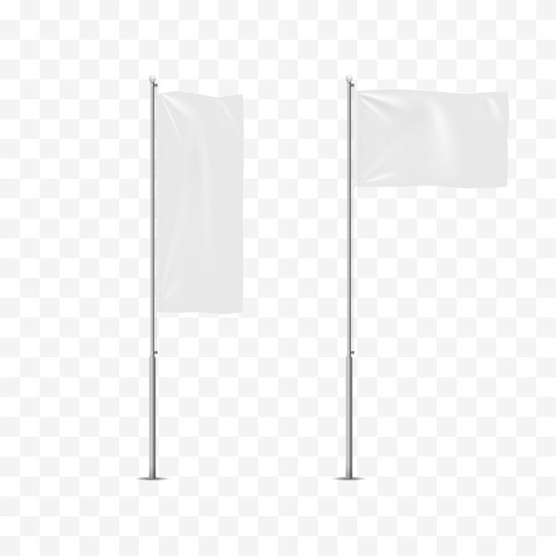 Vector bandera aislada sobre fondo blanco.
