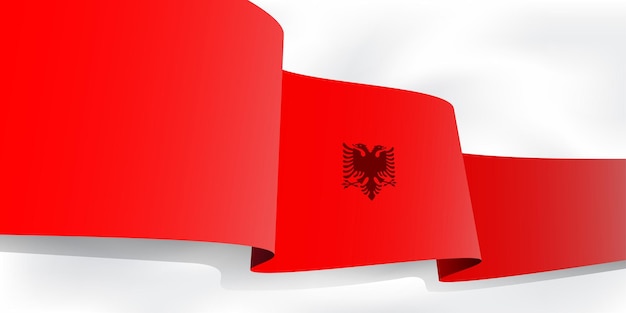 bandera de albania, para conmemorar el gran día en el país de albania o el mundo