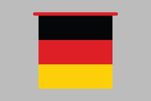 Bandera de Alemania La bandera de Alemania Bandeira de Alemania gráfico vectorial Bandera nacional de Alemania Vector illust