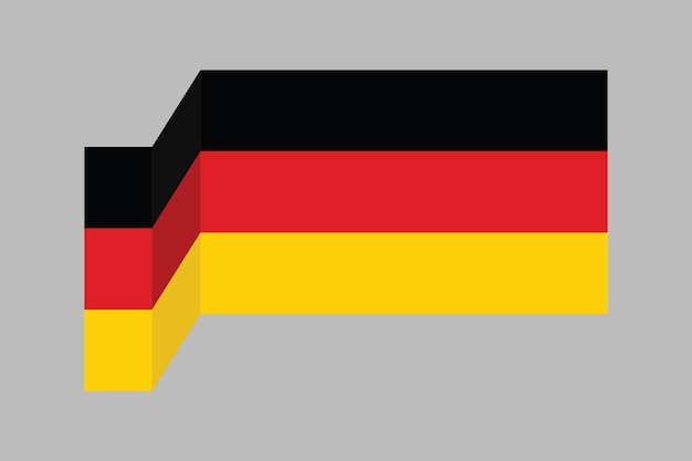 Bandera de Alemania La bandera de Alemania Bandeira de Alemania gráfico vectorial Bandera nacional de Alemania Vector illust