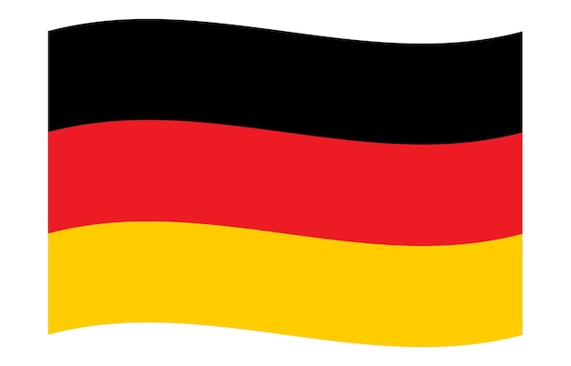 bandera de Alemania lienzo onda