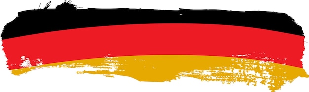 Vector bandera de alemania vector de trazo de pincel de pintura