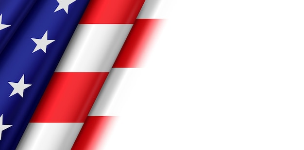 Vector bandera de américa ee. uu. símbolo estadounidense tío sam día de la independencia 4 de julio
