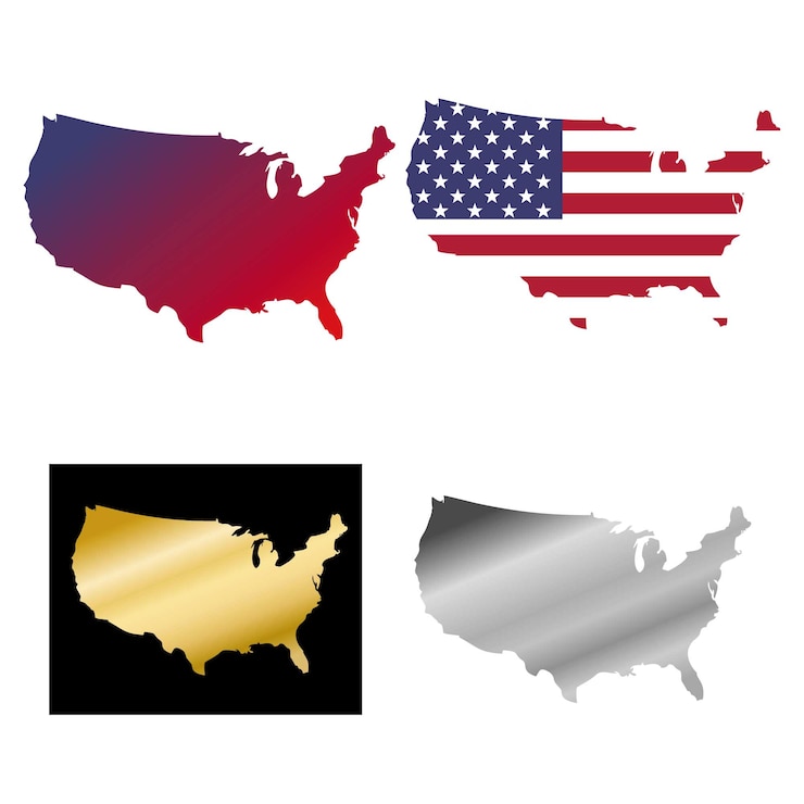 Vector bandera americana abstracta
