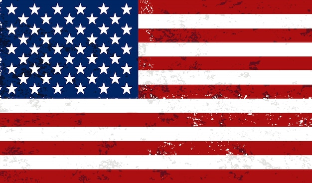 Bandera americana de la vendimia