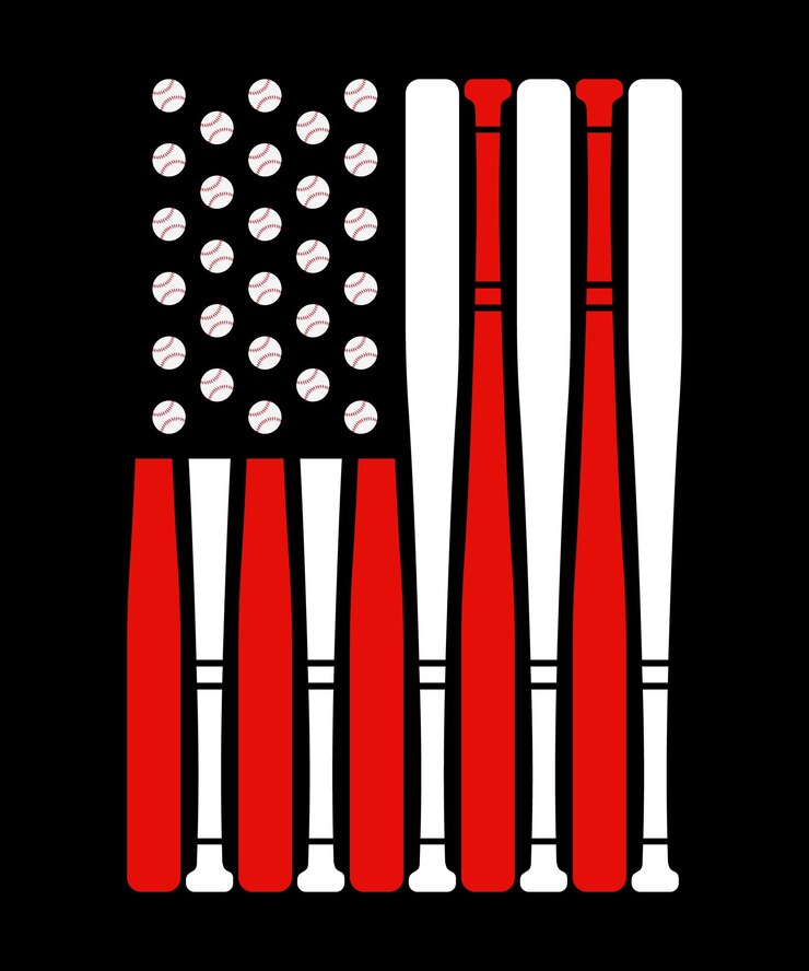 Bandera americana vintage Béisbol Papá Hombres Niño Niños 4 de julio Día de la libertad de EE. UU. Camiseta de béisbol con estampado de mamá