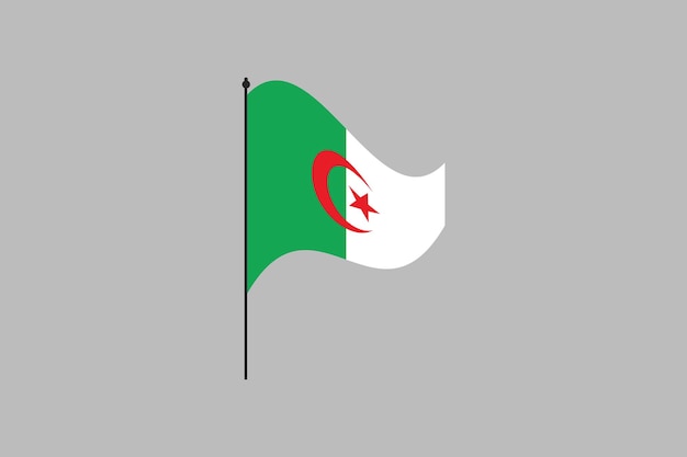 Bandera de Argelia La bandera de Algería Bandera de Algeria original y sencilla Bandera de argelia