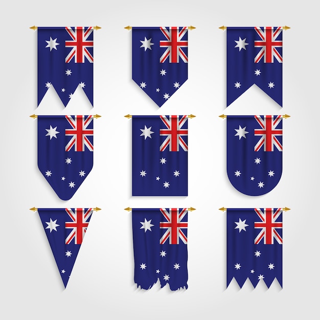 Bandera de Australia en diferentes formas, Bandera de Australia en varias formas