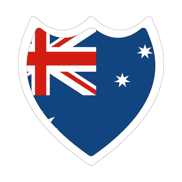 Bandera de Australia en forma de diseño