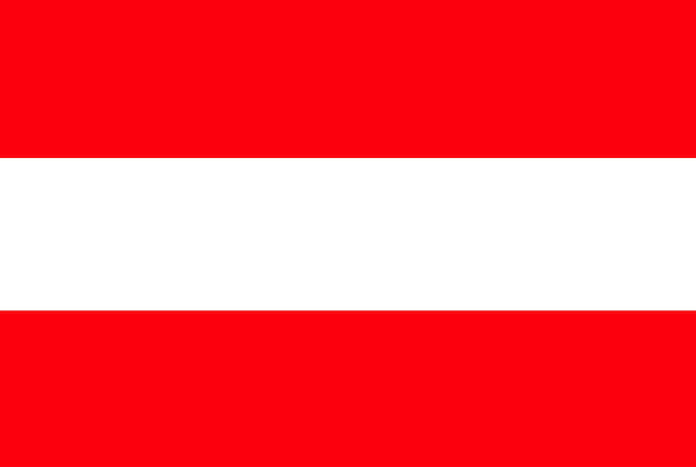 Bandera de Austria. ilustración vectorial