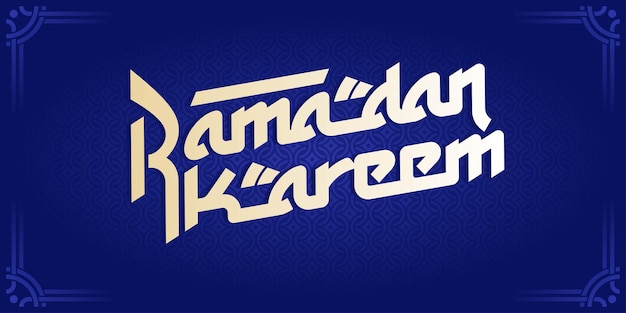 La bandera azul de Ramadán Karim