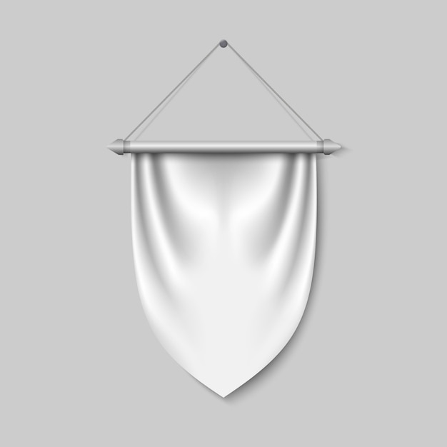 Bandera de banderín 3D vacía