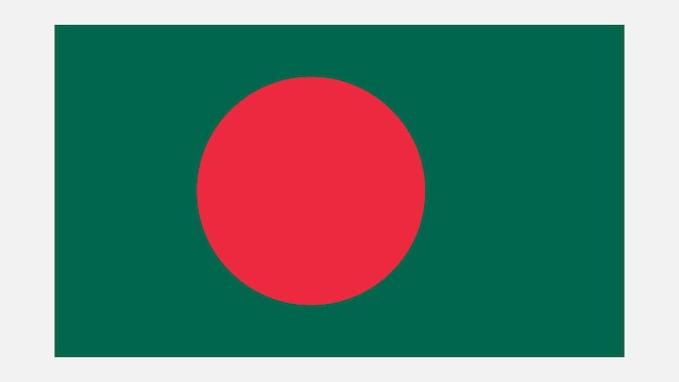 Vector bandera de bangladesh con el color original